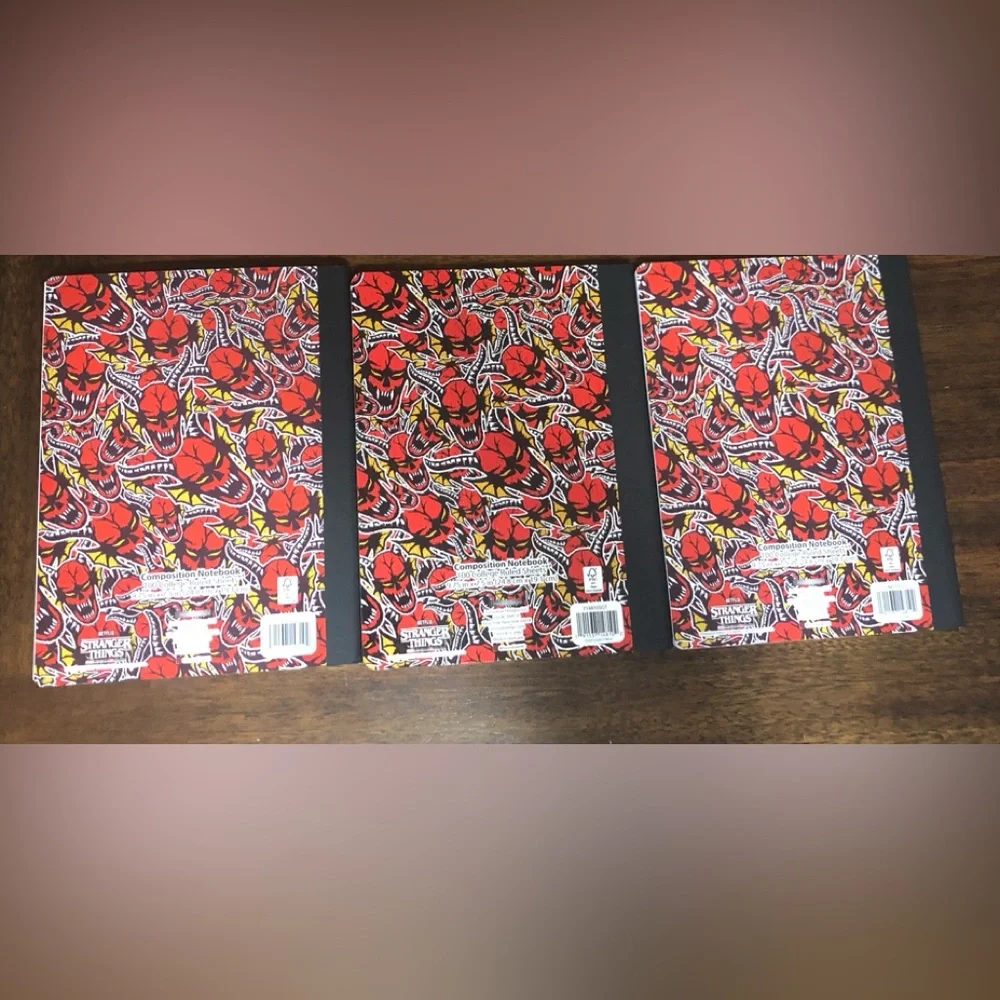 Netflix stranger things 3PK composition notebooks 100 sheets college ruled.